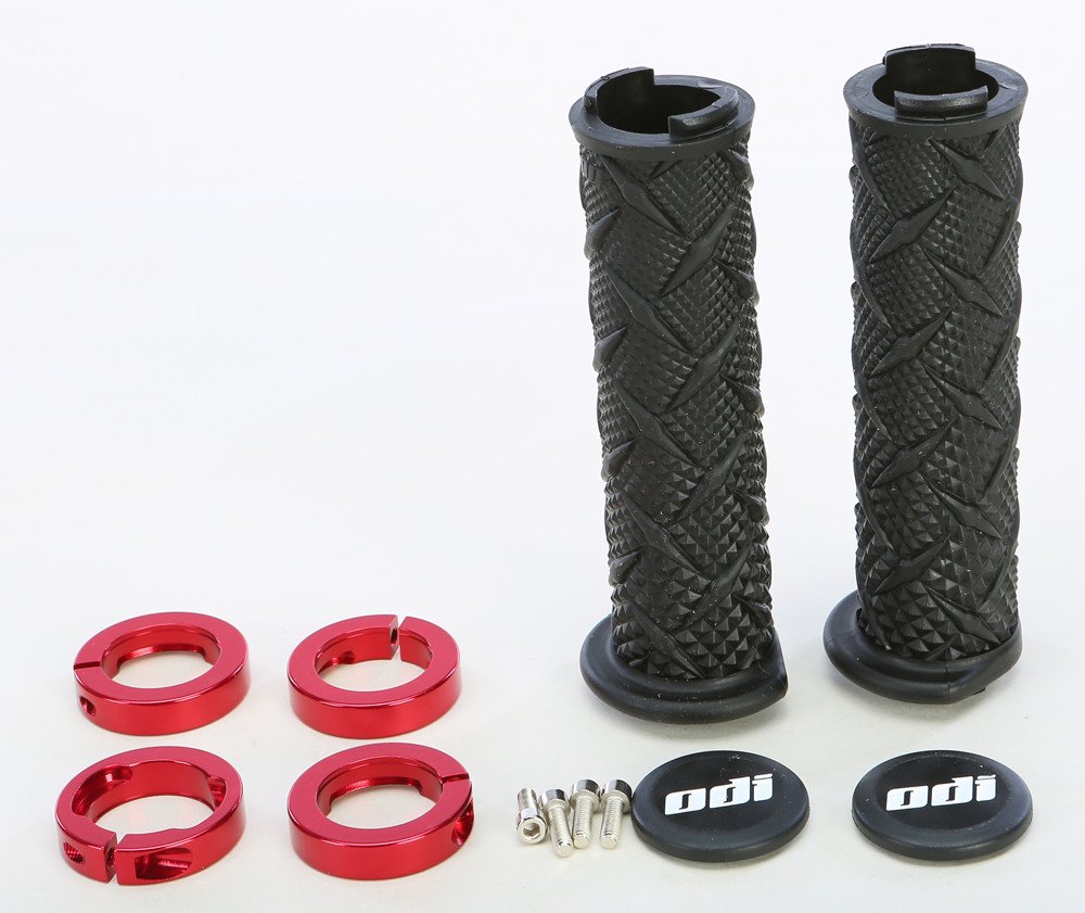 Amazon.com: ODI X-Treme Lock-On ATV Hand Grips - Black/Red Clamps